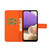 For Samsung Galaxy A32 4G Ethnic Style Embossed Pattern Leather Phone Case(Orange)