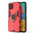 For Samsung Galaxy M33 5G India PC + TPU Shockproof Protective Phone Case with Magnetic Ring Holder(Red)