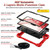 For Samsung Galaxy Tab S8 / Tab S7 Contrast Color Robot Silicone + PC Tablet Case(Red+Black)