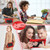 For Samsung Galaxy Tab S8 / Tab S7 Contrast Color Robot Silicone + PC Tablet Case(Red+Black)