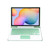 A610B-A Candy Color Bluetooth Keyboard Leather Case with Pen Slot & Touchpad For Samsung Galaxy Tab S6 Lite 10.4 inch SM-P610 / SM-P615(Light Green)