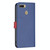 For OPPO A7 BF13 Color Matching Cross Texture Leather Phone Case(Blue)