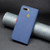For OPPO A7 BF13 Color Matching Cross Texture Leather Phone Case(Blue)