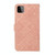 For Samsung Galaxy A22 5G Ethnic Style Embossed Pattern Leather Phone Case(Pink)