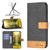 For OPPO Realme 9 Pro BF11 Color Matching Skin Feel Leather Phone Case(Black)