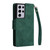 For Samsung Galaxy S21 Ultra 5G Rivet Buckle 9 Cards Three Fold Leather Phone Case(Green)