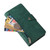 For Samsung Galaxy S21 Ultra 5G Rivet Buckle 9 Cards Three Fold Leather Phone Case(Green)