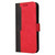 For OPPO Realme C35 Stitching-Color Horizontal Flip Leather Case(Red)