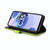 For OPPO Realme C35 Stitching-Color Horizontal Flip Leather Case(Green)