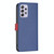 For Samsung Galaxy A52 BF13 Color Matching Cross Texture Leather Phone Case(Blue)