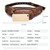 LAOSHIZI Vintage Leather Waist Bag Shoulder Crossbody Bag Shoulder Chest Bag For Men(Brown)