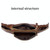 LAOSHIZI Vintage Leather Waist Bag Shoulder Crossbody Bag Shoulder Chest Bag For Men(Brown)