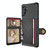 For Samsung Galaxy Note10 Magnetic Wallet Card Bag Leather Phone Case(Black)