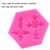 4 PCS Cross Shape Silicone Fondant Cake Mold Baking Tool(Pink)