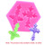 4 PCS Cross Shape Silicone Fondant Cake Mold Baking Tool(Pink)