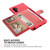 For Samsung Galaxy Note10 Magnetic Wallet Card Bag Leather Phone Case(Red)