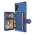 For Samsung Galaxy Note10 Magnetic Wallet Card Bag Leather Phone Case(Navy Blue)