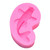 2 PCS Goldfish Baking Fondant Silicone Mold Cake Decorating(Pink)