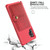 For Samsung Galaxy Note10+ Magnetic Wallet Card Bag Leather Phone Case(Red)