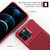For iPhone 13 Pro Magnetic Wallet Card Bag Leather Case (Red)