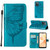 For OPPO Realme C31 4G Embossed Butterfly Leather Phone Case(Blue)