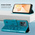 For OPPO Realme C31 4G Embossed Butterfly Leather Phone Case(Blue)