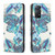 For Xiaomi Redmi Note 11 Pro International Colored Drawing Invisible Magnetic Leather Phone Case(Blue Leaves) For Xiaomi Redmi Note 11 Pro International Colored Drawing Invisible Magnetic Leather Phone Case(Blue Leaves)