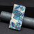 For Xiaomi Redmi Note 11 Pro International Colored Drawing Invisible Magnetic Leather Phone Case(Blue Leaves) For Xiaomi Redmi Note 11 Pro International Colored Drawing Invisible Magnetic Leather Phone Case(Blue Leaves)