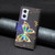 For OPPO A96 5G Colored Drawing Pattern Zipper Leather Phone Case(Big Butterfly)