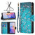 For OPPO A96 5G Colored Drawing Pattern Zipper Leather Phone Case(Plum Blossom)