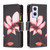 For OPPO A96 5G Colored Drawing Pattern Zipper Leather Phone Case(Lotus)
