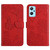 For OPPO Realme 9i Skin Feel Butterfly Peony Embossed Leather Phone Case(Red)