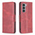 For Motorola Moto G200 5G / Edge S30 5G Lambskin Texture Pure Color Leather Phone Case(Red)