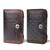 Menbense Short Fashion Leisure Magnetic Buckle Large Capacity 3 Fold Male Wallet(Black)