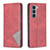For Motorola Moto G200 5G / Edge S30 5G Prismatic Invisible Magnetic Leather Phone Case(Red)