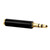 5 PCS 3.5mm Audio 4 Pole Female to 3 Pole Male Microphone Adapter(Black)