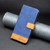 For Motorola Moto G22 BF11 Color Matching Skin Feel Leather Phone Case(Blue)