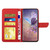 For Samsung Galaxy A40 Skin Feel Butterfly Peony Embossed Leather Phone Case(Red)