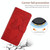 For Samsung Galaxy A40 Skin Feel Butterfly Peony Embossed Leather Phone Case(Red)