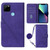 For OPPO Realme C21Y Crossbody 3D Embossed Flip Leather Phone Case(Purple)