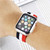 Nylon Braid Watch Band For Apple Watch Series 9&8&7 41mm / SE 3&SE 2&6&SE&5&4 40mm / 3&2&1 38mm(Pink+Yellow)