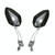 Aluminum Alloy Motorcycle Large-view Rearview Mirror Modification(Silver)