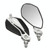Aluminum Alloy Motorcycle Large-view Rearview Mirror Modification(Silver)