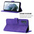 For Samsung Galaxy S21 FE 5G Crossbody 3D Embossed Flip Leather Phone Case(Purple)