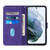 For Samsung Galaxy S21 FE 5G Crossbody 3D Embossed Flip Leather Phone Case(Purple)
