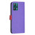 For OPPO Realme 9 Pro BF13 Color Matching Cross Texture Leather Phone Case(Purple)