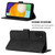 For Samsung Galaxy A13 5G Crossbody 3D Embossed Flip Leather Phone Case(Black)