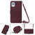 For Motorola Edge S / G100 Crossbody 3D Embossed Flip Leather Phone Case(Wine Red)