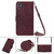 For OnePlus Nord N10 5G Crossbody 3D Embossed Flip Leather Phone Case(Wine Red)