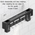 Kitchen Wall-mounted Rack Free Punching Chopsticks Holder, Color:Black 50cm